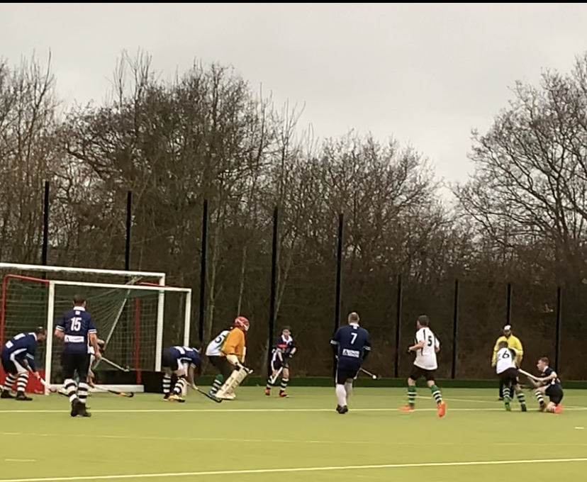 Harrison Austins goal for Winnington Park Hockey Club mens seconds against Lymm