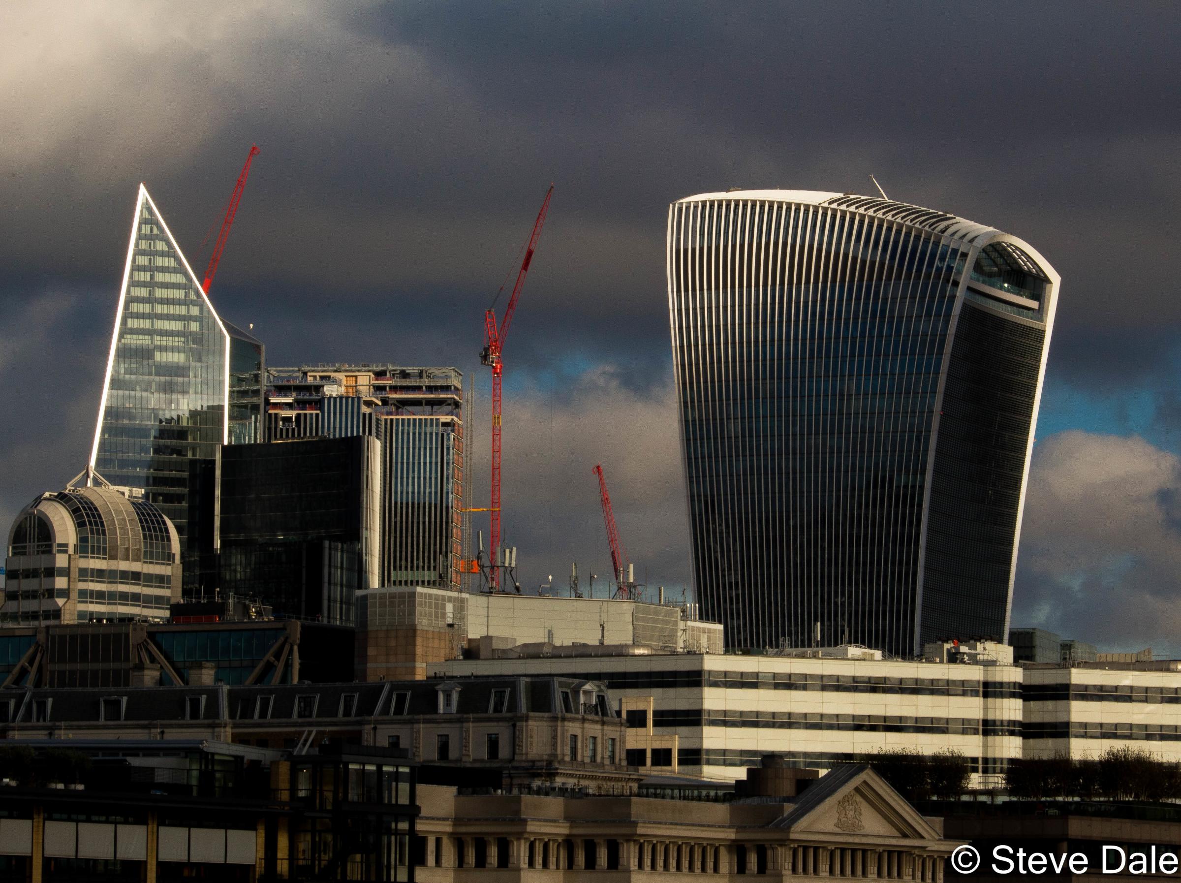 Dramatic London skies