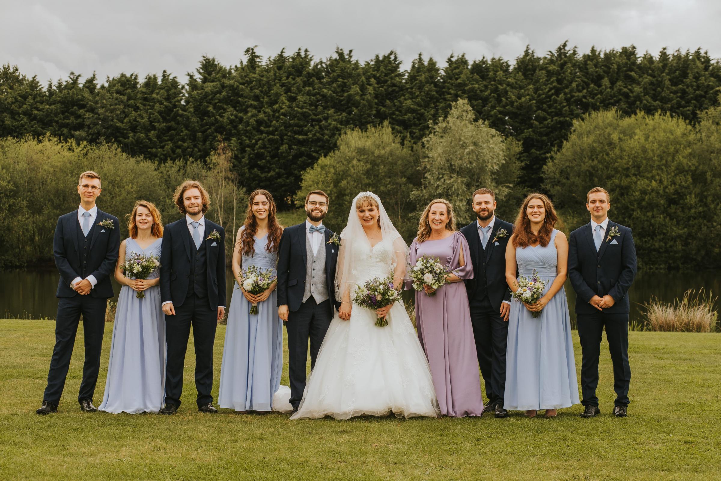 120 family and friends helped Alex and Caitlin celebrate their special day