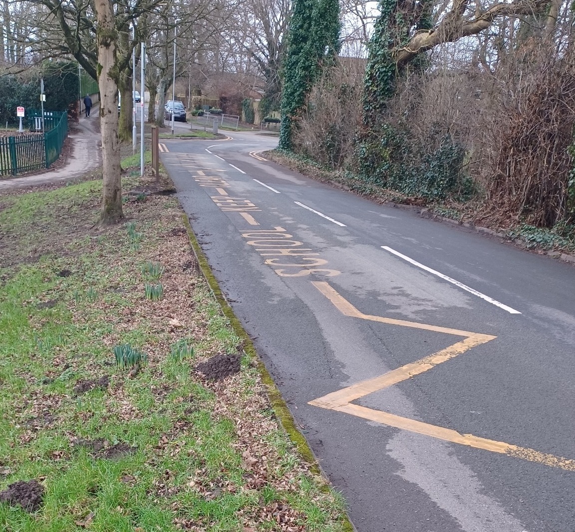 Parking on yellow zig-zags is forbidden