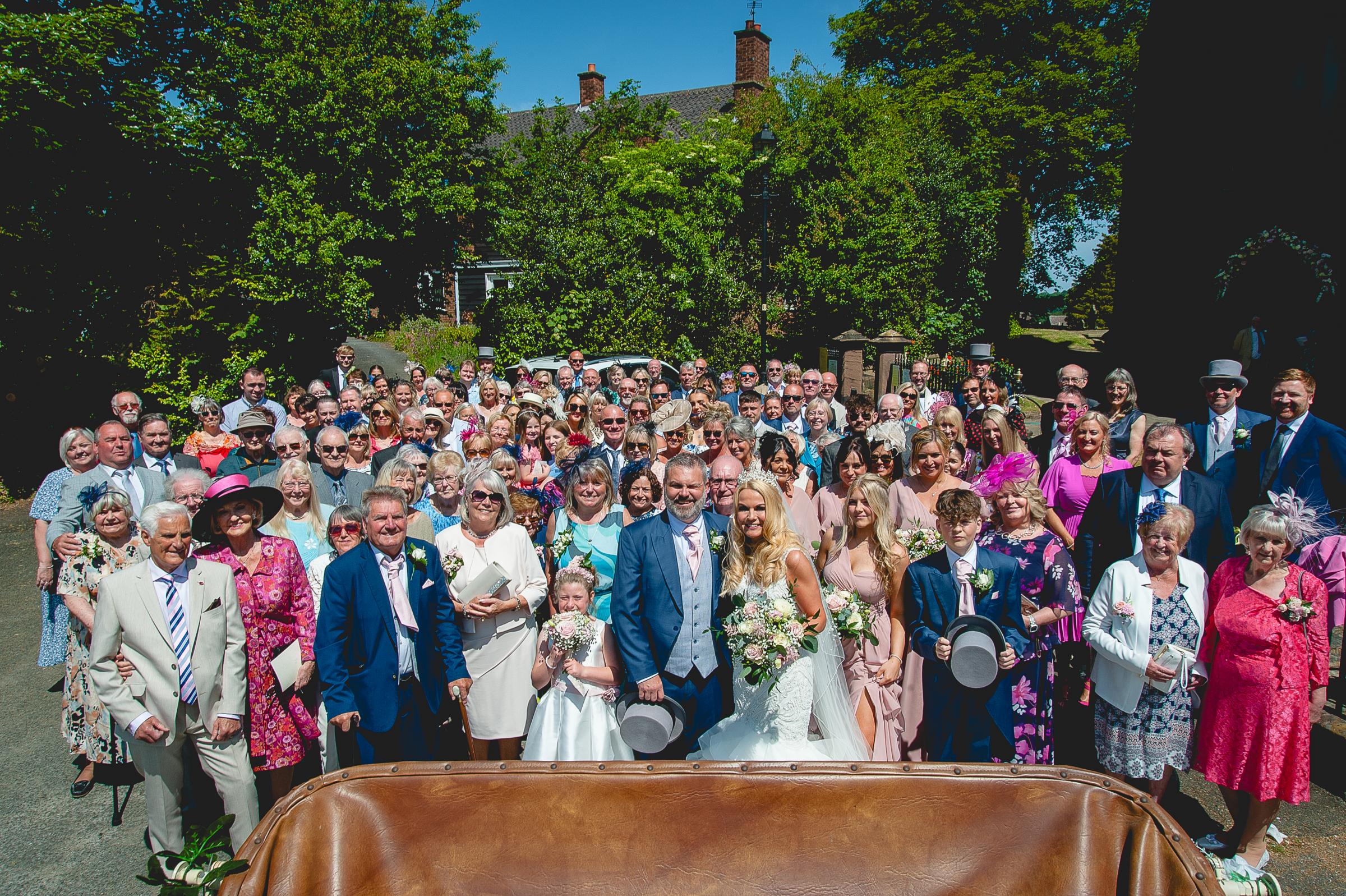 Gillian and David were joined by family and friends as well as Gillians church family on the their special day (Helen Davies)