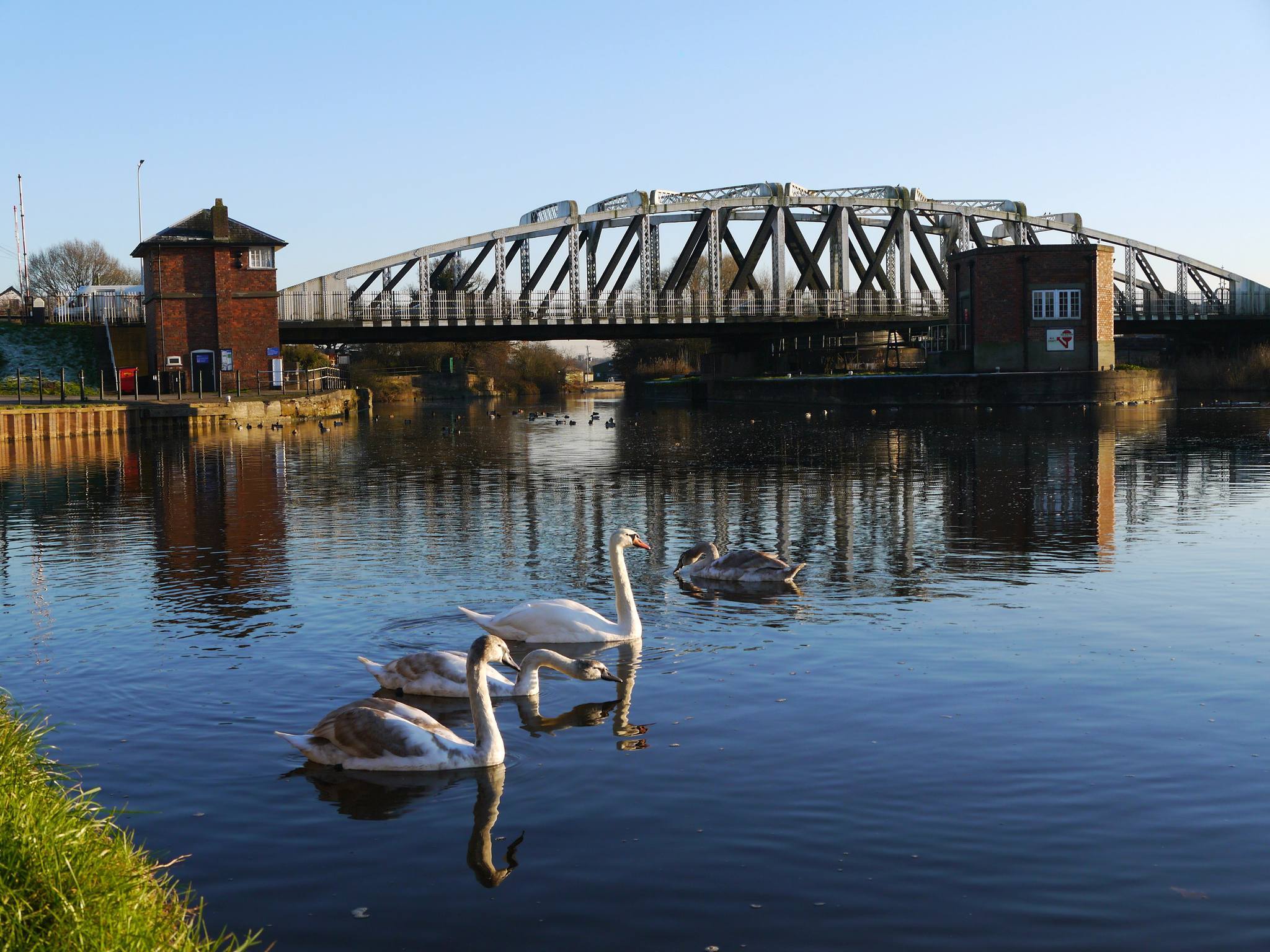 The river Weaver, Acton Bridge by Wendy Mahon