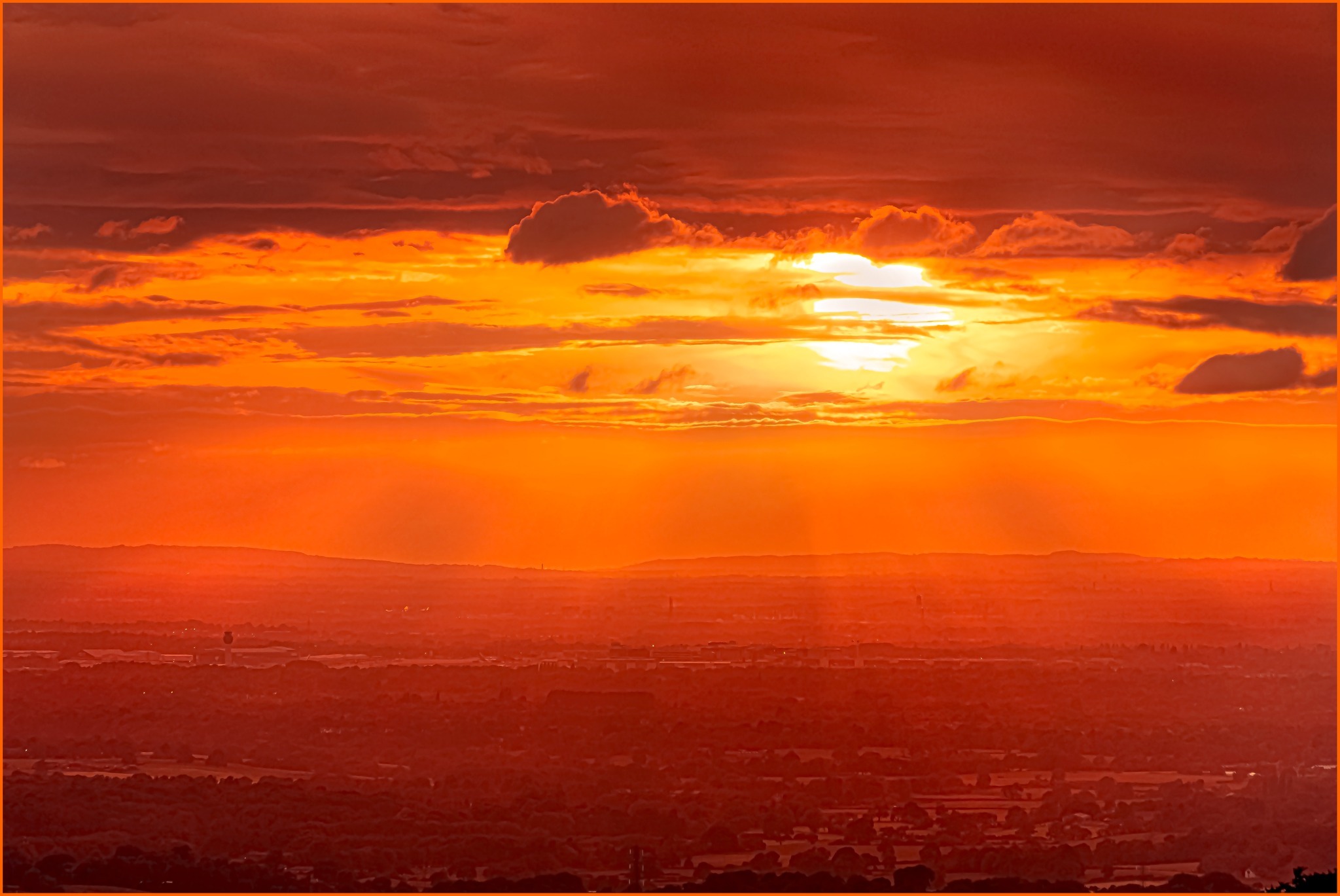 Sunset over Macclesfield by Terry Dixon Jen Tucker