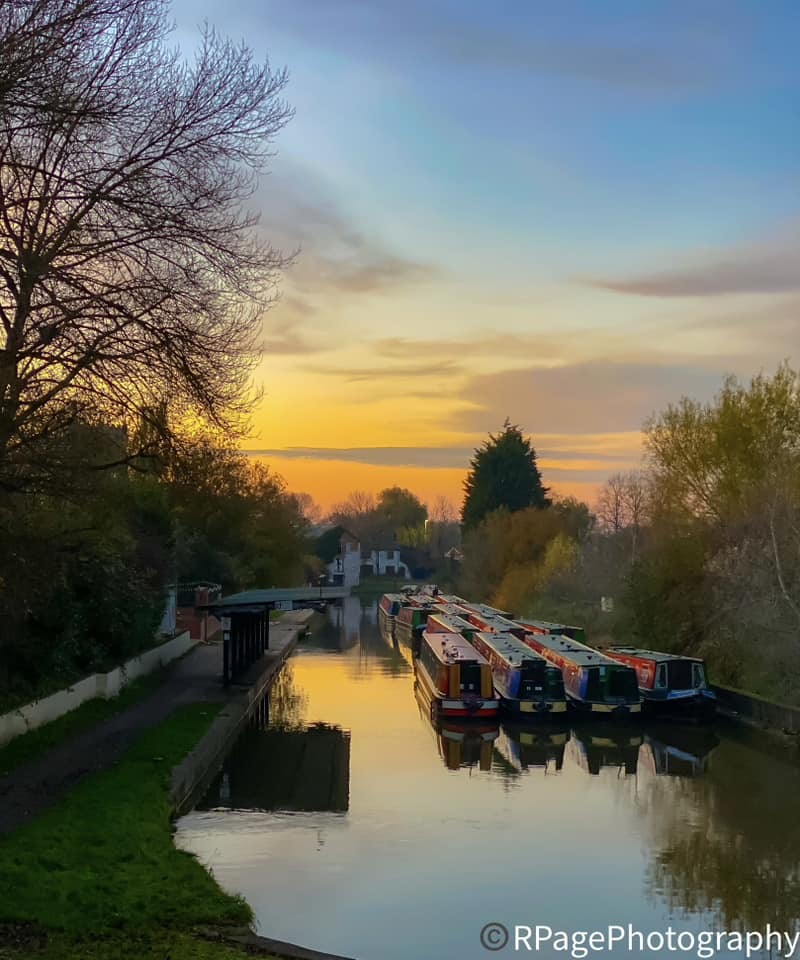 Middlewich at sunset by Rebecca Page