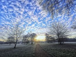 In the clouds by Patricia Dyson